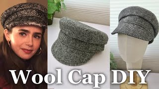 Emily in Paris Wool Hat DIY FREE PATTERN download Sewing Tutorial [upl. by Anrol]