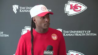 Chiefs wide receiver DeAndre Hopkins press conference [upl. by Einalam703]