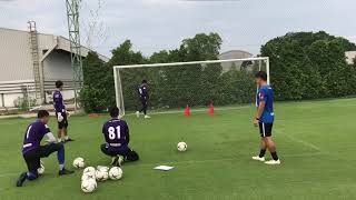 Goalkeeper Training In Seesion [upl. by Neemsay]