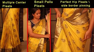 தமிழில்  Saree Draping Tutorial  Easy tips for Perfect Draping  SD VLOGS [upl. by Novikoff963]