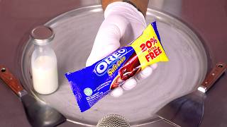 How to make OREO Soft Cake Ice Cream Rolls  ASMR no talking [upl. by Remark150]