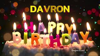 DAVRON Happy Birthday Status  Happy Birthday DAVRON  Special wishes for DAVRON birthday [upl. by Colley]