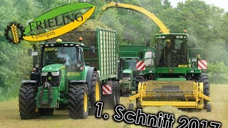 Lohnunternehmen Frieling  1 Schnitt 2017  John Deere  Claas  JCB [upl. by Seibold]