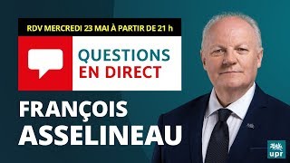 François Asselineau répond en direct à vos questions sur YouTube  23 mai 2018 [upl. by Hermine]