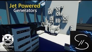 Compact Autonomous Jet Powered Generators  stormworks [upl. by Elitnahc]