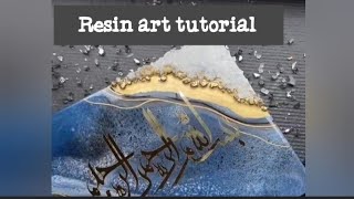 Diy epoxy resin craftsimple resin craft for beginnersmaking resin frame [upl. by Eimam]