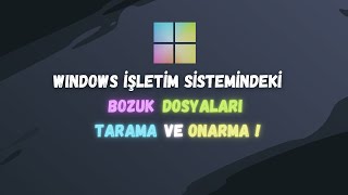 Windowstaki bozuk dosyaları tarama ve onarma Windows 1011 [upl. by Slin305]