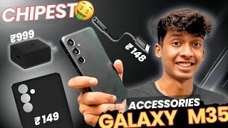 BUDGET Less 🤑 Samsung M35 Accessories🤑 [upl. by Yoc]