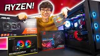 The ULTIMATE AMD Gaming PC Build 2021  Ryzen 9 5900X RX 6800 XT Cyberpunk 4K Gameplay Benchmarks [upl. by Blinni]