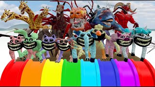 Long Slide Game With All New Zoochosis Mutants  in Garrys Mod [upl. by Butcher472]