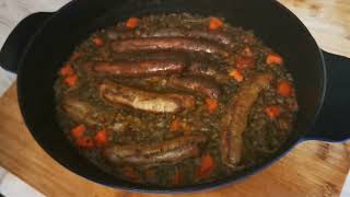 recette familiale saucisse lentille [upl. by Ecenahs]