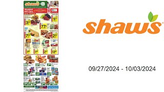 Shaws Weekly Ad US  09272024  10032024 [upl. by Tortosa]