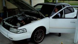 92 Maxima 35L VQ35DE Start Up w Cams and Open Headers [upl. by Hsihsa]