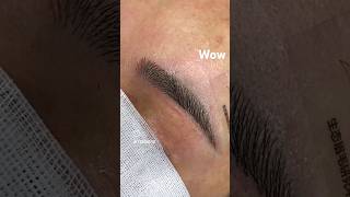 EYEBROW MAKEUP WITH BACK HAIR  EYEBROW TATTOO  EYEBROW MICROBLADING  eyebrow [upl. by Kiah864]