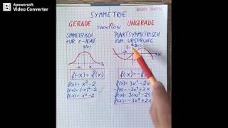 Symmetrie von Funktionen  Gerade vs Ungerade [upl. by Ray]