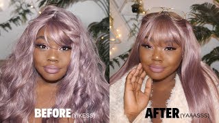 WATCH ME TRANSFORM A 7 CHEAP SYNTHETIC WIG from WISH SYNTHETIC WIG HACKS [upl. by Atinaujnas620]