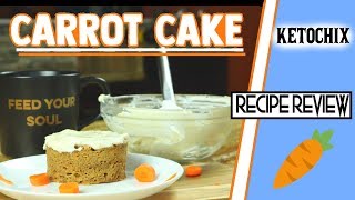 5 Min Keto Carrot Mugcake  Dessert Recipe Review  Recipe by Ketochix [upl. by Karlee517]