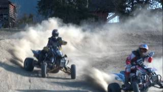 07 Honda TRX450R vs 06 Honda Trx 450R TheFBombFilmscom [upl. by Alleris471]