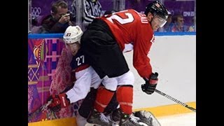 Canada vs USA at Mens ice Hockey Semifinal 10  Sochi 2014 Olympics [upl. by Oidiple855]