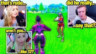 BROOKE AWKWARD when CLIX ROASTS CORINNA Fortnite [upl. by Brnaba]