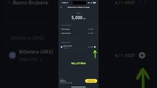 Comprar USDT con pesos Argentinos en Binance [upl. by Findley646]