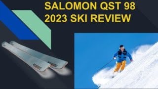 SALOMON QST 98 SKI REVIEW 2023 MY FAVORITE TREE SKI [upl. by Annoval]