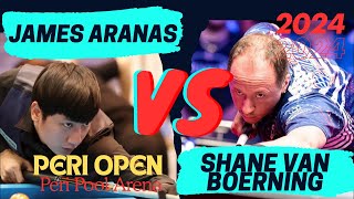 Shane Van Boening VS James Aranas Se Enfrentan En Peri Open 9 Ball 2024 Resumen Completo Narrado [upl. by Nohsar]