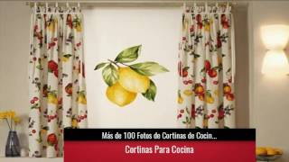 DE 100 Fotos de Cortinas de Cocina Modernas [upl. by Dupuy154]