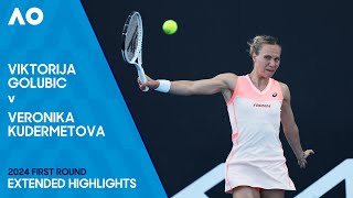 Viktorija Golubic v Veronika Kudermetova Extended Highlights  Australian Open 2024 First Round [upl. by Nielsen]