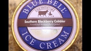 Blue Bell Southern Blackberry Cobbler Ice Cream Review [upl. by Adnuhsed]