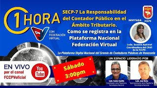 SECP7 La Responsabilidad del CPC en el Ámbito Tributario Registro en Federación Virtual [upl. by Nylirac]