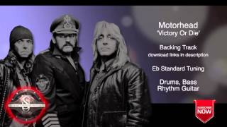 Motorhead  Victory Or Die  Backing Track  Rhythm Guitar [upl. by Marius]