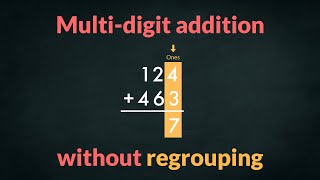 Multidigit addition without regrouping  Basic Math  Unravel [upl. by Nwahsar]