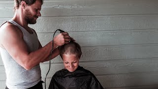 Boys Haircuts at Home  3 Generations of Haircuts  June 19 2022 [upl. by Selin]