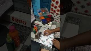 Diya 🪔 block print design 🥰shorts shortvideo [upl. by Barncard]