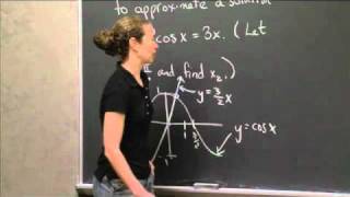 Using Newtons Method  MIT 1801SC Single Variable Calculus Fall 2010 [upl. by Benioff]