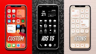 How to Customize iOS 15 Homescreen icons amp widgets [upl. by Arutek]