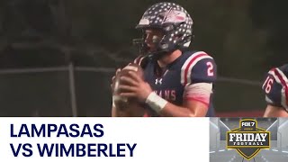 Texas HS FB Week 5 Lampasas vs Wimberley  FOX 7 Austin [upl. by Lillie587]