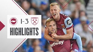 Brighton 13 West Ham  WardProwse Scores His First Hammers Goal  Premier League Highlights [upl. by Nirmak372]