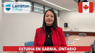 Estudia en Lambton College  Testimonial de estudiante en Sarnia Ontario [upl. by Aneev]