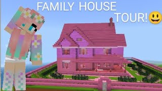 Big family house tourminecraft video family housetour enjoy [upl. by Buckley]