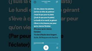 Speed up ninhola vie qu’on mène  paroles ✨ [upl. by Yliak]