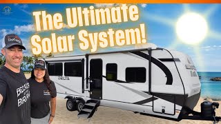 Perfect 24V RV Solar System Setup for Our Alliance Delta Travel Trailer [upl. by Ydnes]