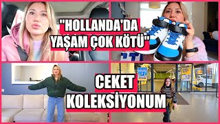 KOCAM HOLLANDAYA GELDİĞİ İÇİN MUTSUZ 😐 ÇOCUKLARA KIȘ AYAKKABI ALIȘVERİȘİ BENİM CEKET KOLEKSİYONUM [upl. by Enelam313]