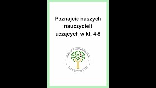 Nauczyciele uczący w kl 48 w SP 5 Reda [upl. by Winnick]