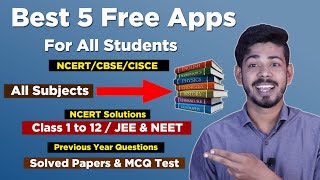 NCERT Book Apps  Best 5 Free apps for Students for Books and Solutions in 2022 [upl. by Fotinas325]