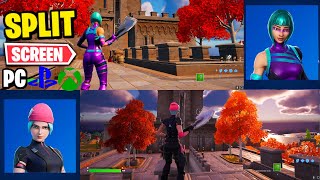 How To SPLIT SCREEN on Fortnite Chapter 4 [upl. by Yltsew]