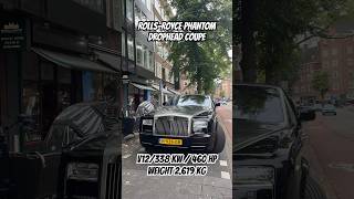 ROLLSROYCE PHANTOM DROPHEAD COUPE parked in Amsterdam Oud Zuid [upl. by Peck]