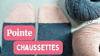 Pointe de chaussettes anatomiques  Tutoriel tricot étape par étape [upl. by Weitzman]