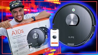 O Melhor Custo Benefício em ROBÔ ASPIRADOR e PASSA PANO com MAPEAMENTO a LAZER  ILIFE A10S [upl. by Kathlin]